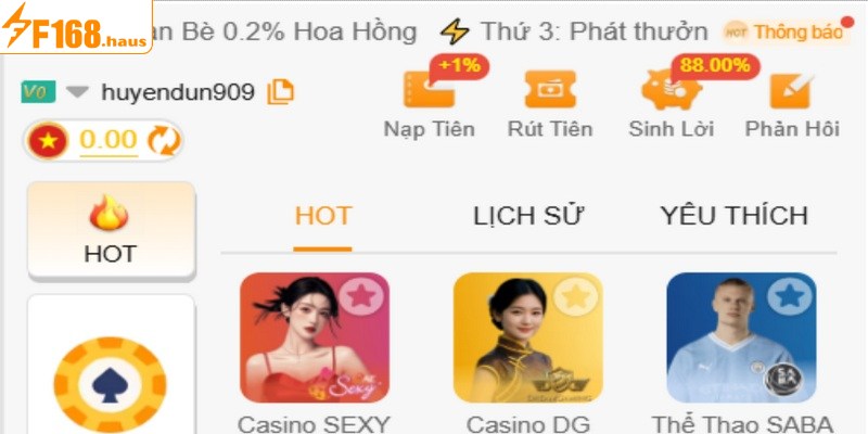 F168 đã có hơn 10 năm hoạt động trên thị trường giải trí trực tuyến