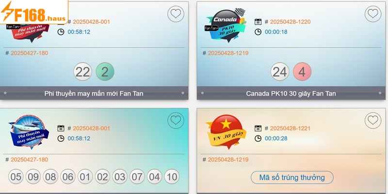 Xổ số F168 là điểm đến lý tưởng hàng đầu cho bet thủ